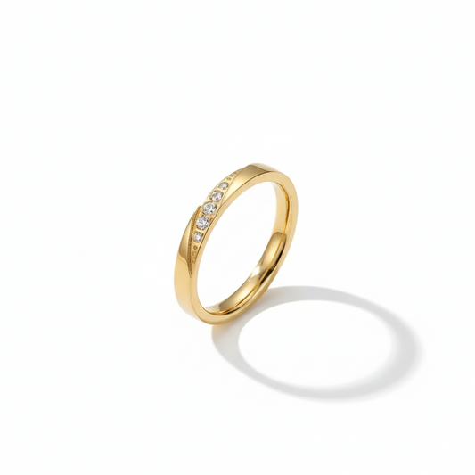 Celestial Path Tapered Gold Band