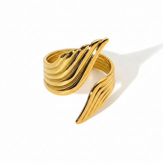 Celestial wing sculpted