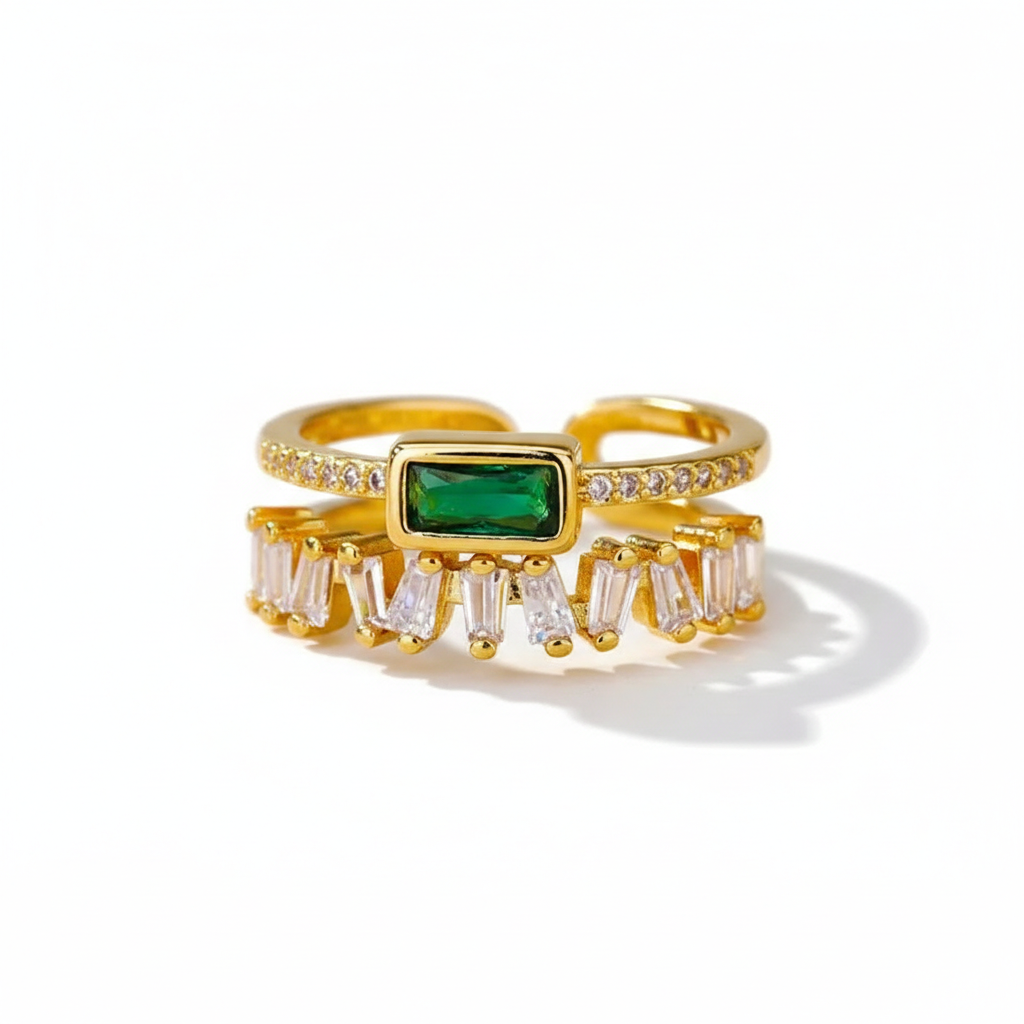 Emerald Statement Ring