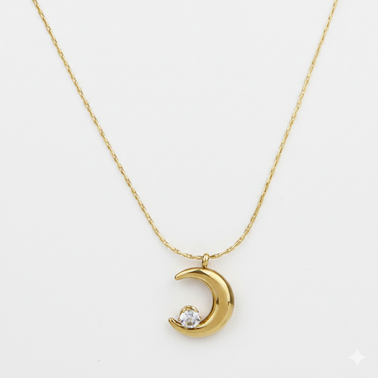 Luna Glow Crescent Moon Necklace