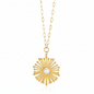 Solstice Sunburst Pearl Statement Necklace