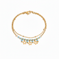 Turquoise & Gold Star Bracelet